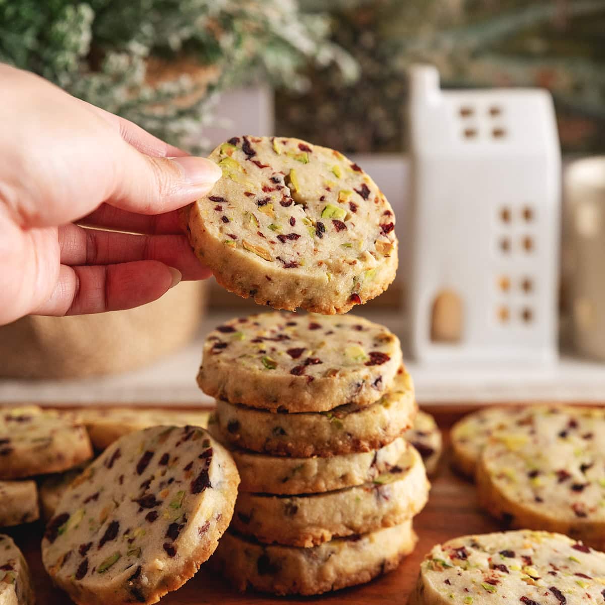 Cranberries Pista Cookies